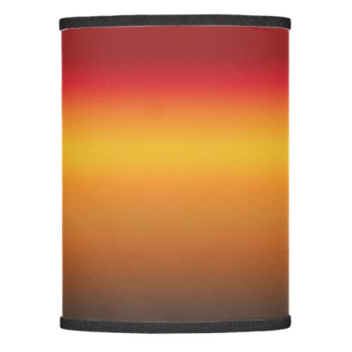 Sunset Gradient Vibrant Red Orange Yellow Ombre Lamp Shade