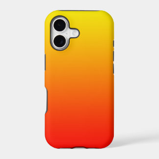 Sunset Gradient Yellow to Deep Red Color Ombre iPhone 17 Case