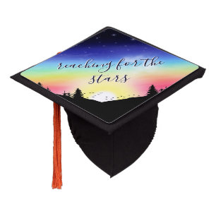 Sunset Graduation Cap Topper