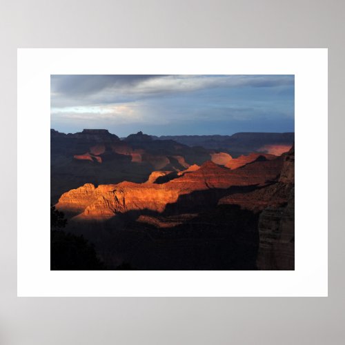 Sunset Grand Canyon National Park Nature Photo Poster