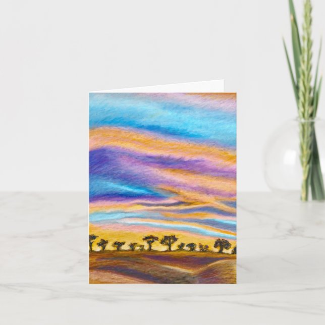 Sunset Greeting card (Front)