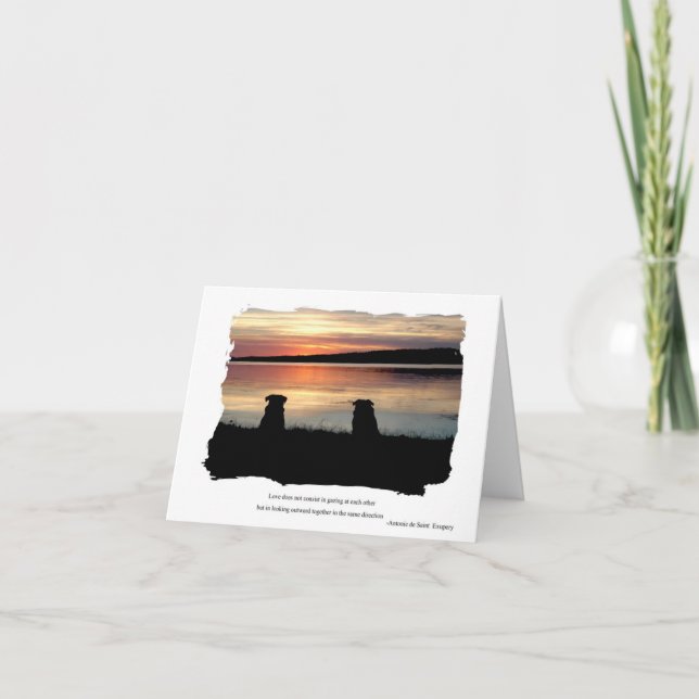 Sunset Greeting Card (Front)