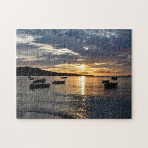 Sunset Grenada Caribbean. Jigsaw Puzzle