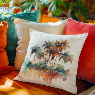Sunset Grove Throw Pillow