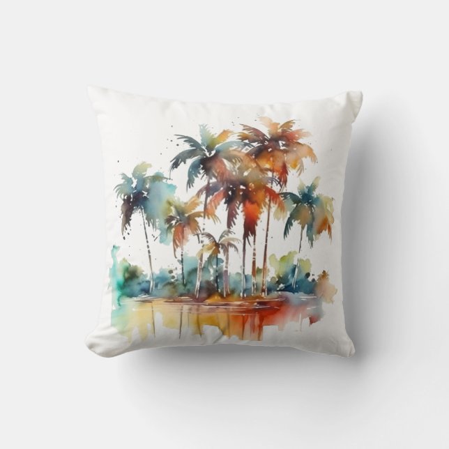 Sunset Grove Throw Pillow (Front)
