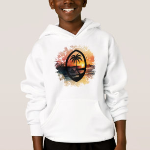 Sunset Guam Seal Hoodie