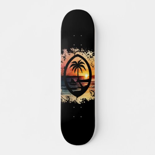Sunset Guam Seal Skateboard
