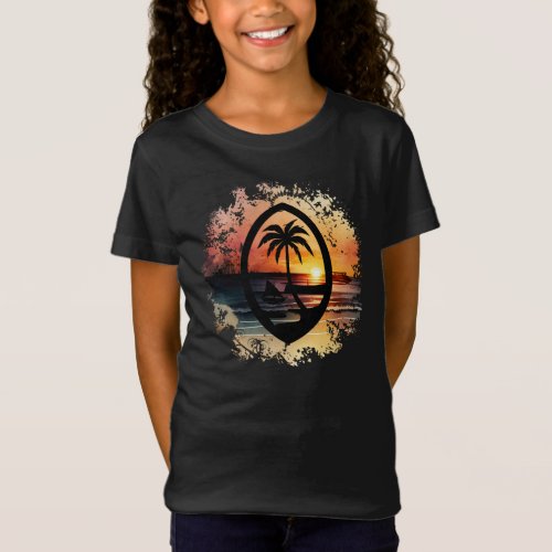 Sunset Guam Seal T_Shirt