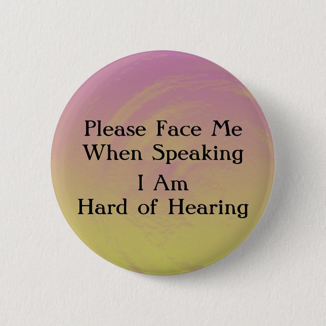 Sunset Hard of Hearing Button (Front)
