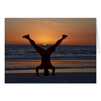 Sunset Headstand Cards