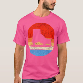 Sunset Heart Love Figure Ice Skating T-Shirt