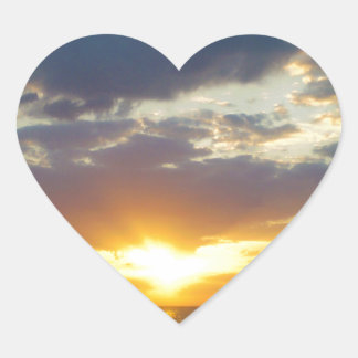 SunSet Heart Sticker