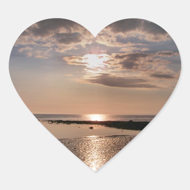 SUNSET HEART STICKER (Front)