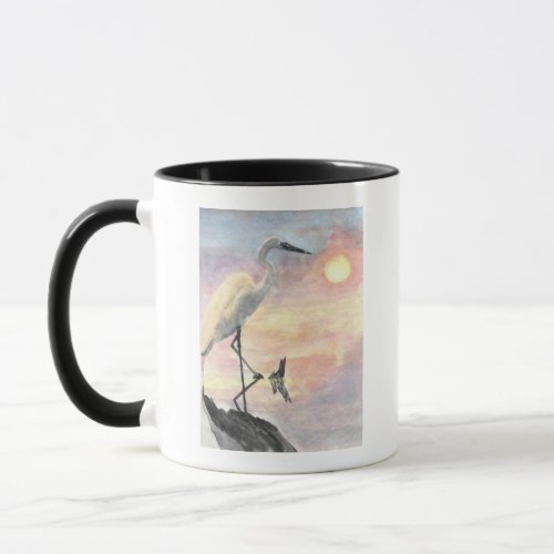 Sunset Herons Mug