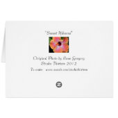 Sunset Hibiscus Cards (Back Horizontal)