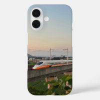 Sunset High-Speed Train: Modern Rail Landscape