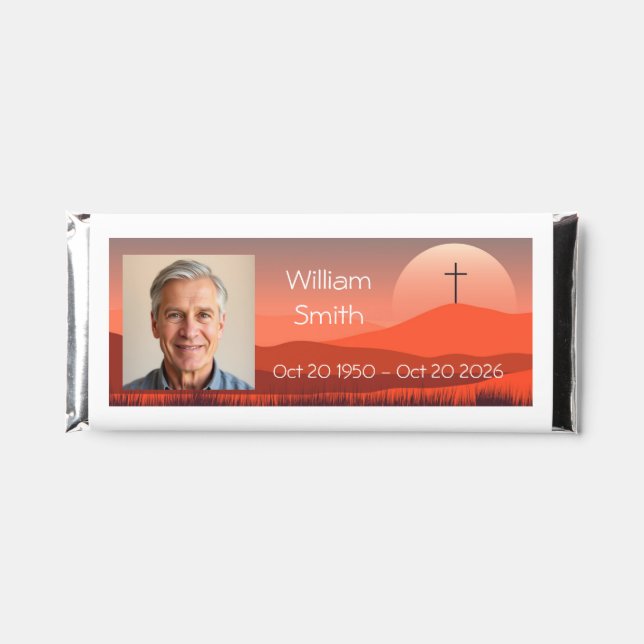 Sunset Hill Cross Memorial  Hershey Bar Favors (Front)