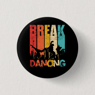 Sunset Hip Hop Urban Dance Breakdancer Street Art Button
