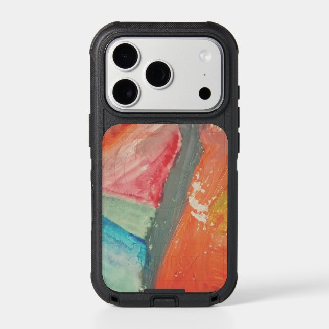 Sunset Horizon Abstract Art OtterBox Defender Case (Back)