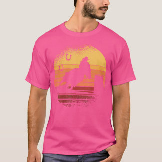 Sunset Horse Barrel Racing Rodeo T-Shirt