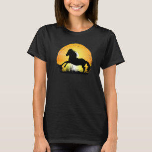 Sunset Horse Breed Silhouette  Appaloosa T-Shirt