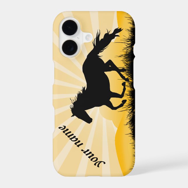 Sunset Horse iPhone Case (Back)