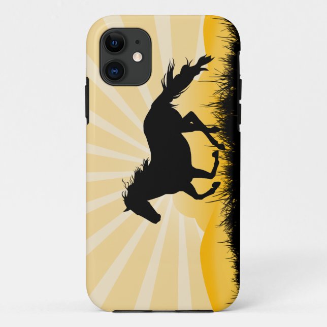 Sunset Horse iPhone Case (Back)
