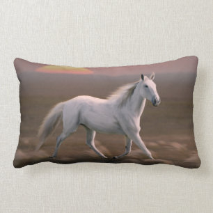Sunset Horse Lumbar Pillow