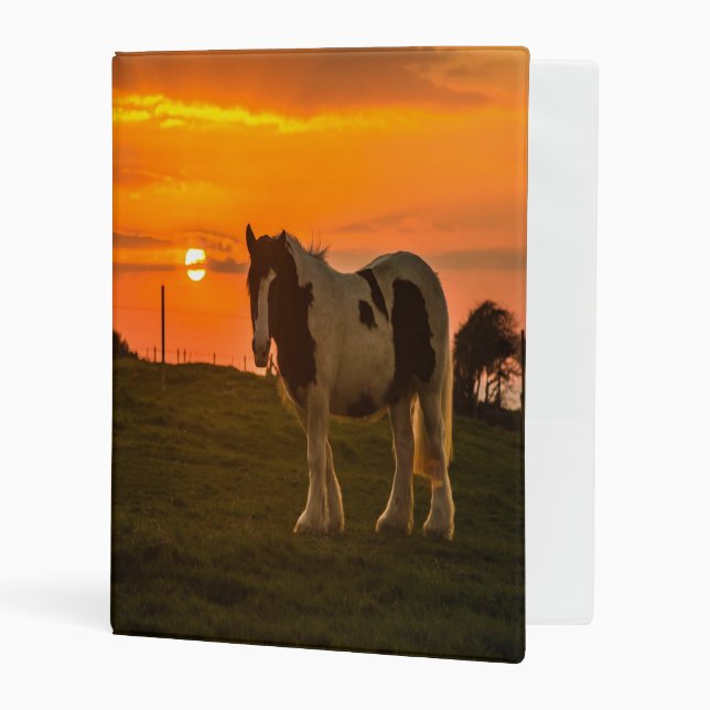 Sunset Horse Mini Binder (Front/Inside)