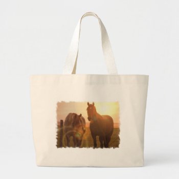 Sunset Horses Canvas Bag by HorseStall at Zazzle