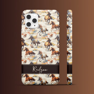 Sunset Horses iPhone 16 Pro Max Case