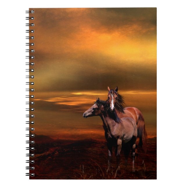 Sunset horses notebook (Front)