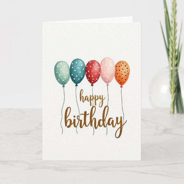 Sunset Hues Birthday Card (Front)