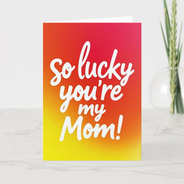 Sunset Hues Mothers Love Card (Front)