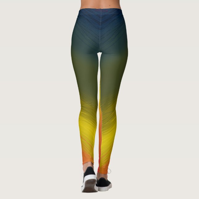 Sunset Hughes Reflection Accent Pillow  Leggings (Back)