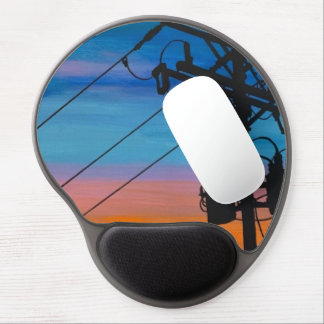 'Sunset Hum' Painting on a  Gel Mouse Pad