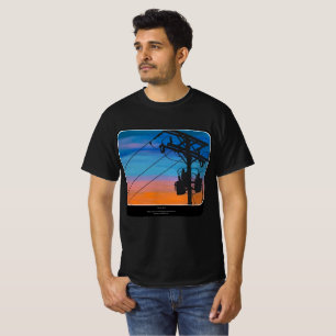 'Sunset Hum' Painting on a T-Shirt