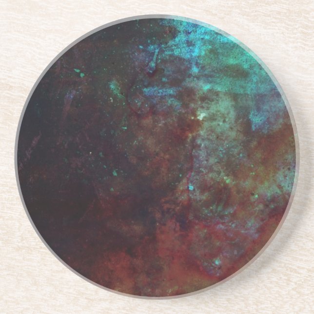 Sunset in Abstract Drink Coaster (Front)