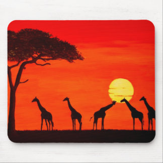 Sunset in Africa Mouse Pad