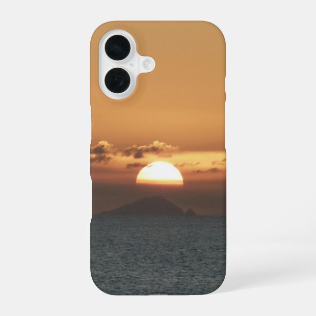 Sunset in Antigua I Seascape Photography iPhone Case (Back)