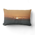 Sunset in Antigua I Seascape Photography Lumbar Pillow