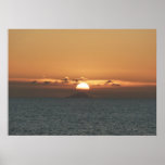 Sunset in Antigua I Seascape Photography Poster