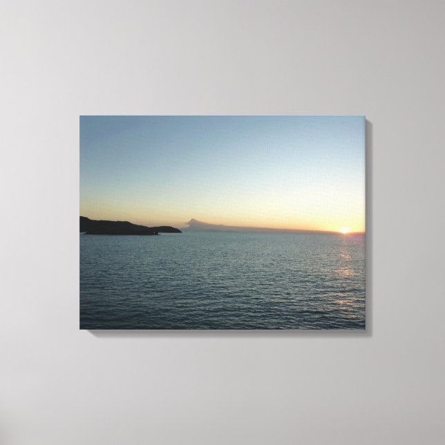Sunset in Antigua II Island Seascape Canvas Print (Front)