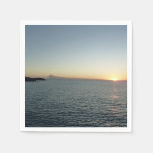 Sunset in Antigua II Island Seascape Napkins