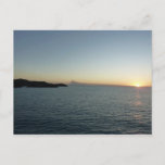 Sunset in Antigua II Island Seascape Postcard