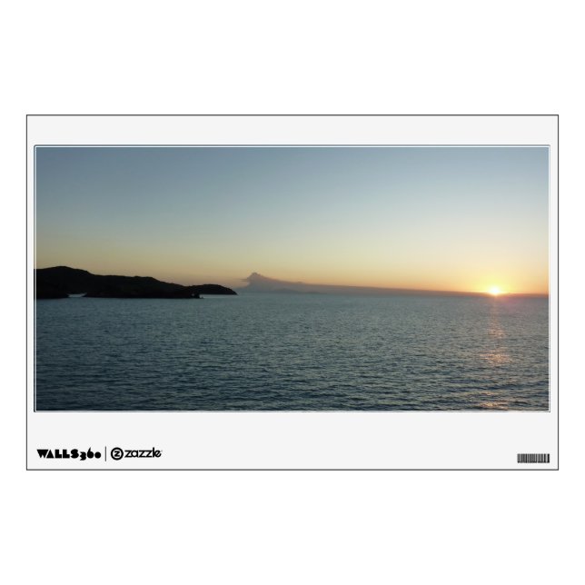 Sunset in Antigua II Island Seascape Wall Sticker (Front)