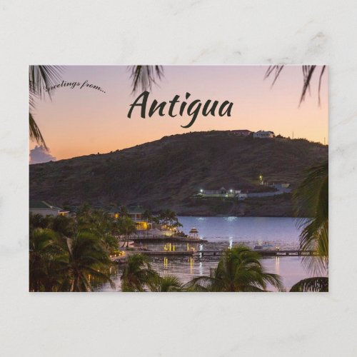 Sunset in Antigua Postcard