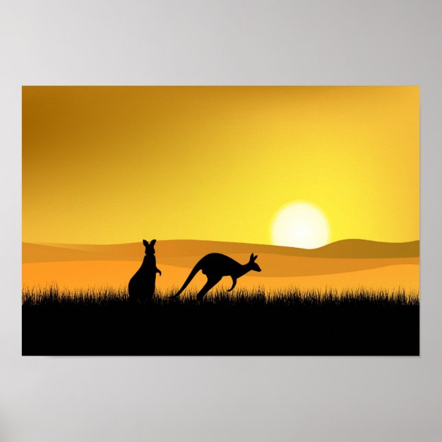 Sunset in Australia Poster (Front)
