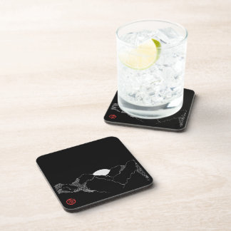Sunset in Black Beverage Coaster