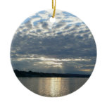 Sunset in British Columbia Canadian Seascape Ceramic Ornament